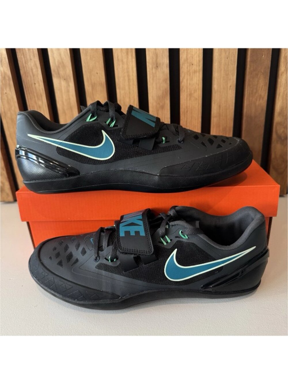 Nike Zoom Rotational 6 Throwing Shoes FZ9606-001 Black Teal Green Mens 11